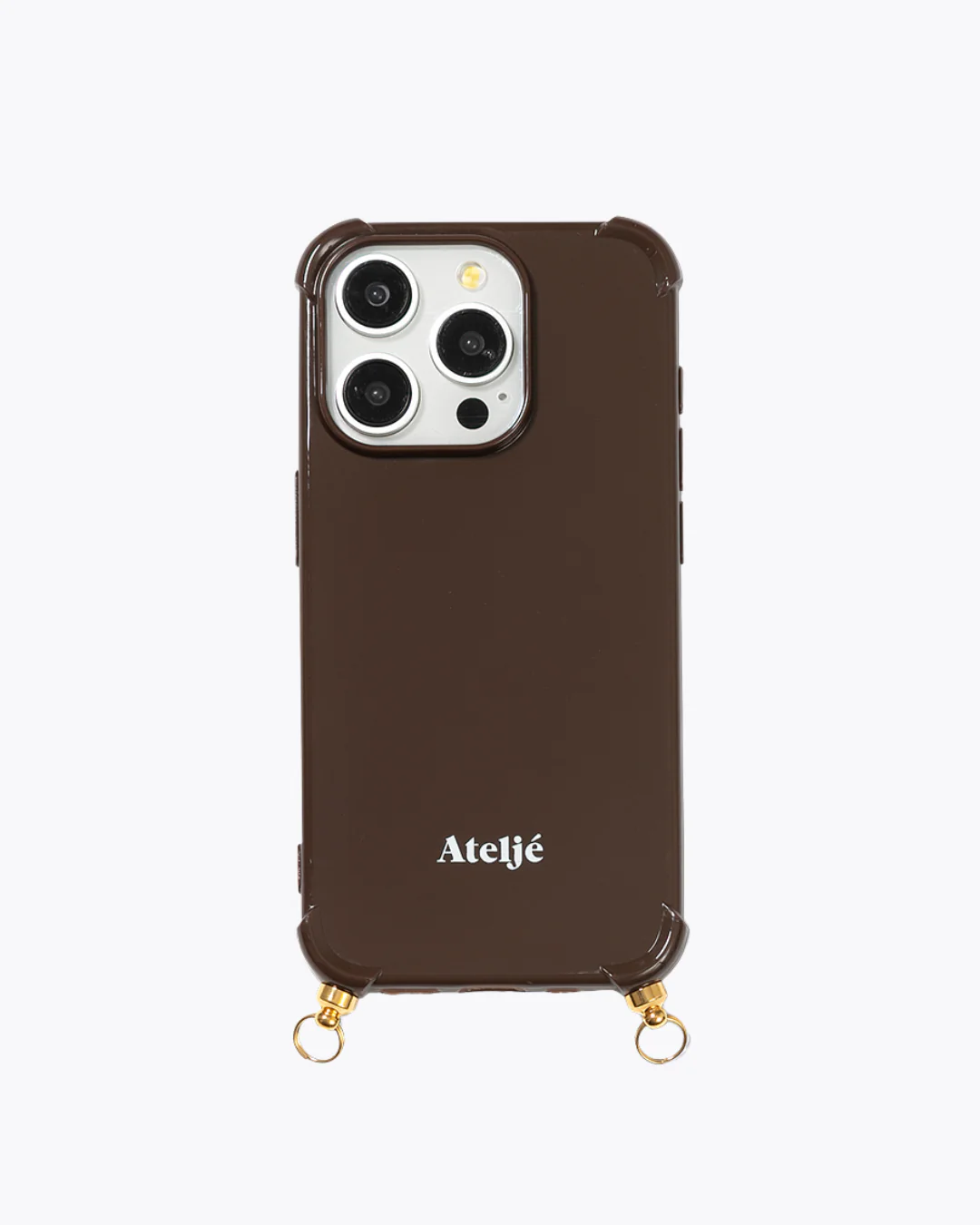Dark brown recycled iPhone case with Terra cord - Image 3