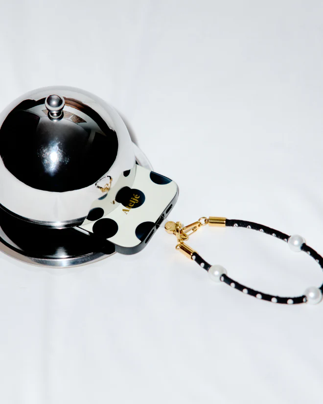 Ivory polkadot case with Polka cord - Image 4
