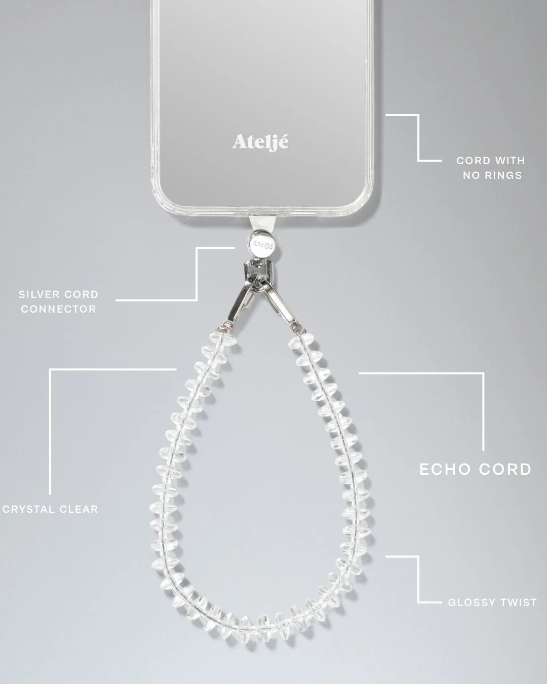 Mirror case no rings with Echo cord - Image 2